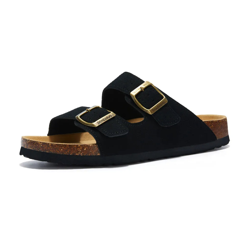Tokio Suede Sandal - Black