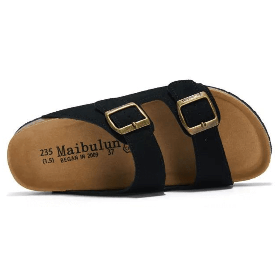 Tokio Suede Sandal - Black