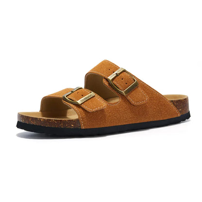 Tokio Suede Sandal - Caramel