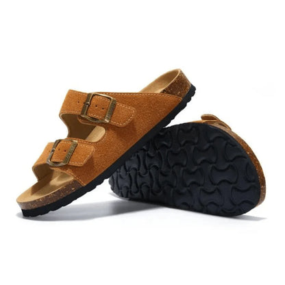 Tokio Suede Sandal - Caramel