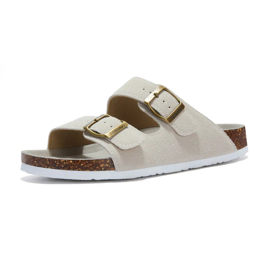 Tokio Suede Sandal - Cream