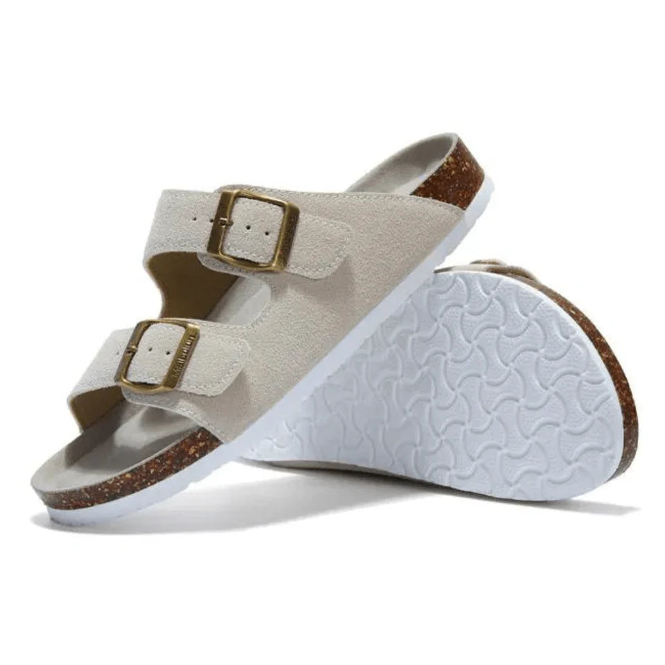Tokio Suede Sandal - Cream