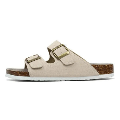 Tokio Suede Sandal - Cream