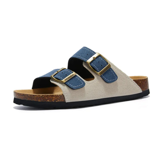 Tokio Sandal - Cream and Blue