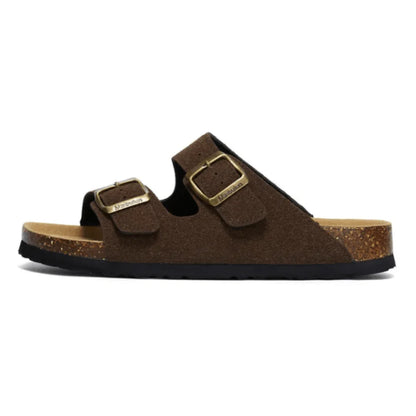 Tokio Suede Sandal - Dark Brown