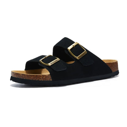 Tokio Suede Sandal - Black
