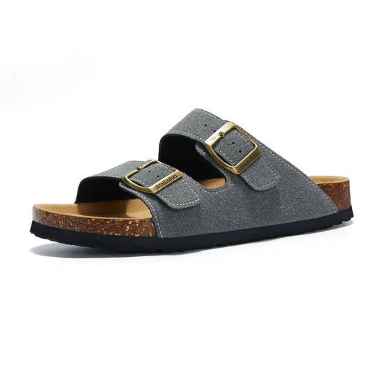 Tokio Suede Sandal - Gray