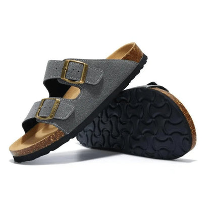 Tokio Suede Sandal - Gray