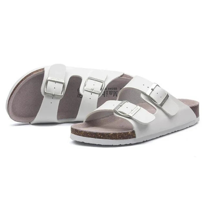 Tokio Leather Sandal - White