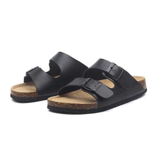 Tokio Leather Sandal - Black