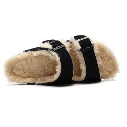 Indonesia sandal  Fluffy - Black